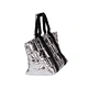 quilted tote bag with zipper